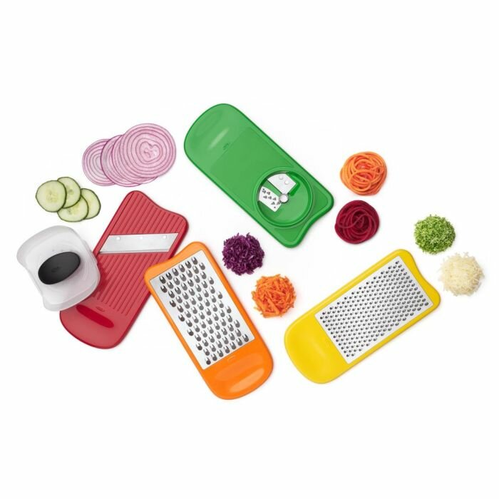 OXO Grater, Slicer &amp; Spiralizer Set with Food Holder