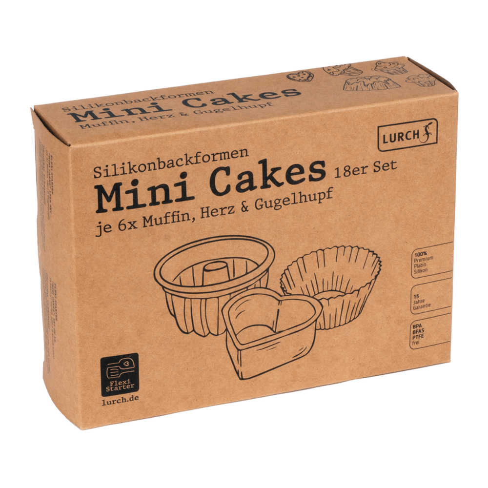 Lurch Flexi Form mini cake bakvormen set/18