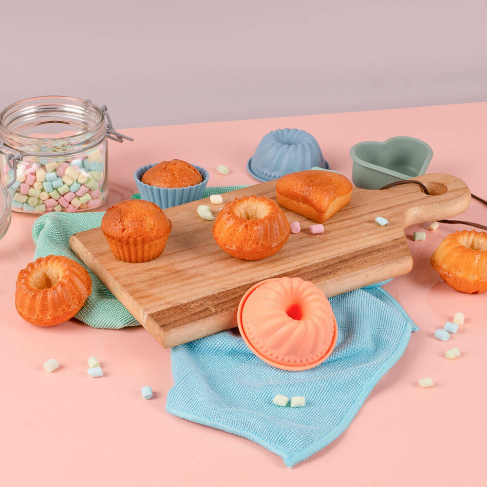 Lurch Flexi Form mini cake bakvormen set/18