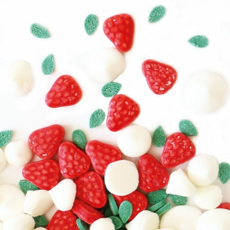 ScrapCooking decoratiemix aardbei, meringue &amp; blaadjes