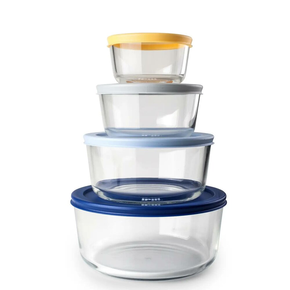 Ibili set van 4 ronde ecologische bewaardozen