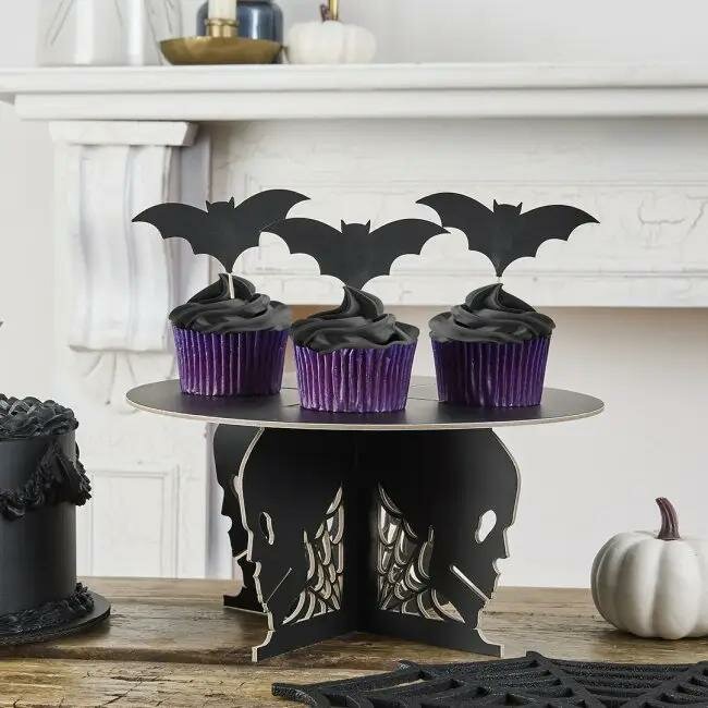 Hootyballoo Halloween Taartstandaard Schedels &amp; Spinnenwebben