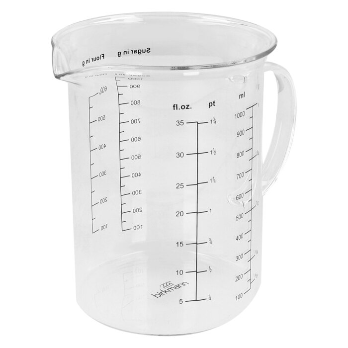 Birkmann Easy Baking Glazen Maatbeker 1L