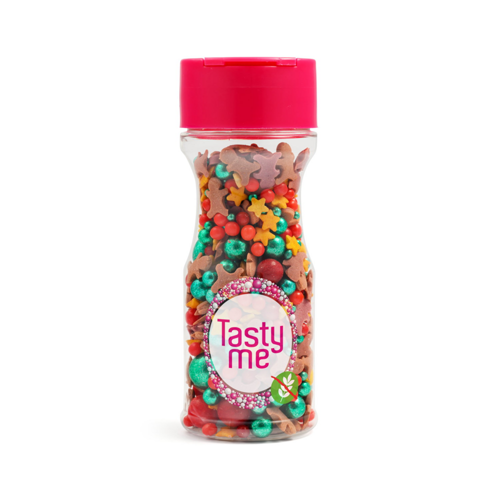 Tasty Me Sprinklemix X-Mas 60 g &ndash; Glutenvrij