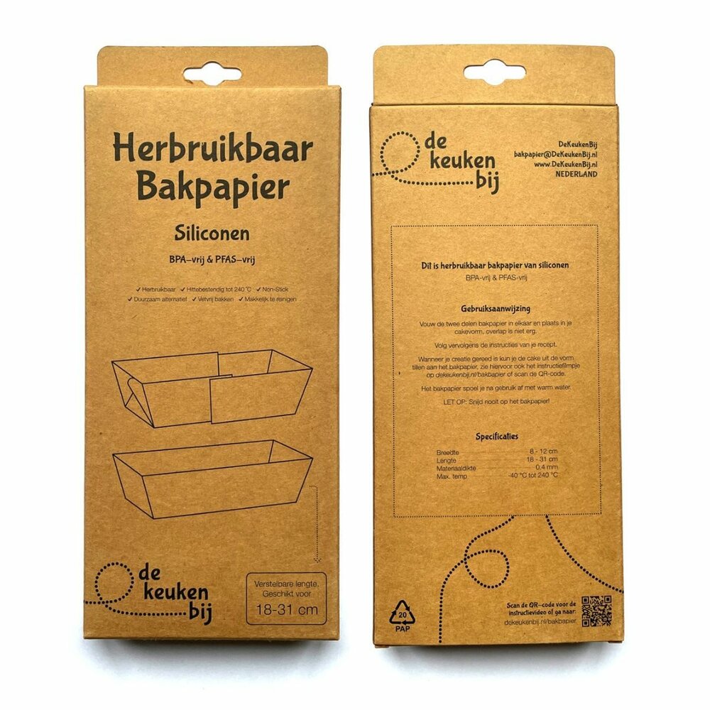 De KeukenBij Silikon Dauerbackfolie f&uuml;r Kastenformen 18&ndash;31 cm