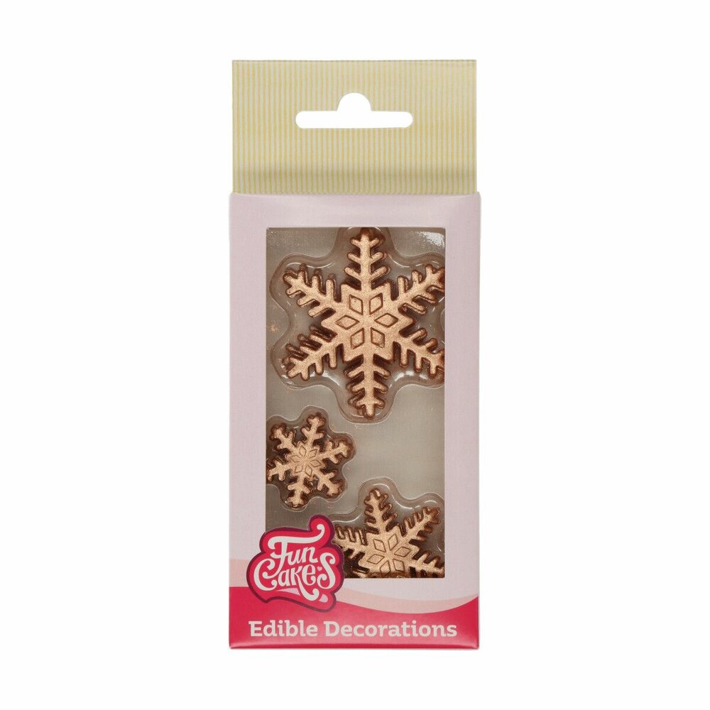 FunCakes D&eacute;corations en Sucre Cristaux de Glace Bronze Mix set/12