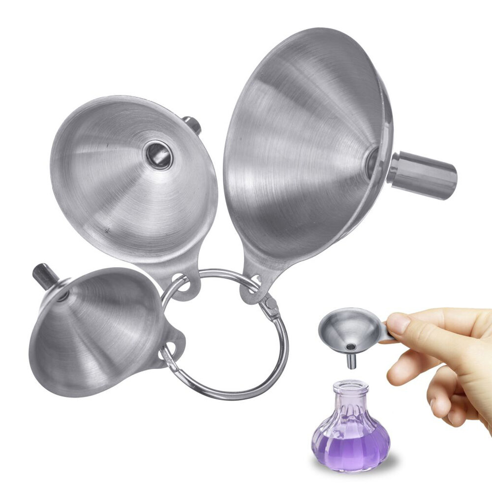 Westmark Mini Trechterset RVS &ndash; 3 stuks