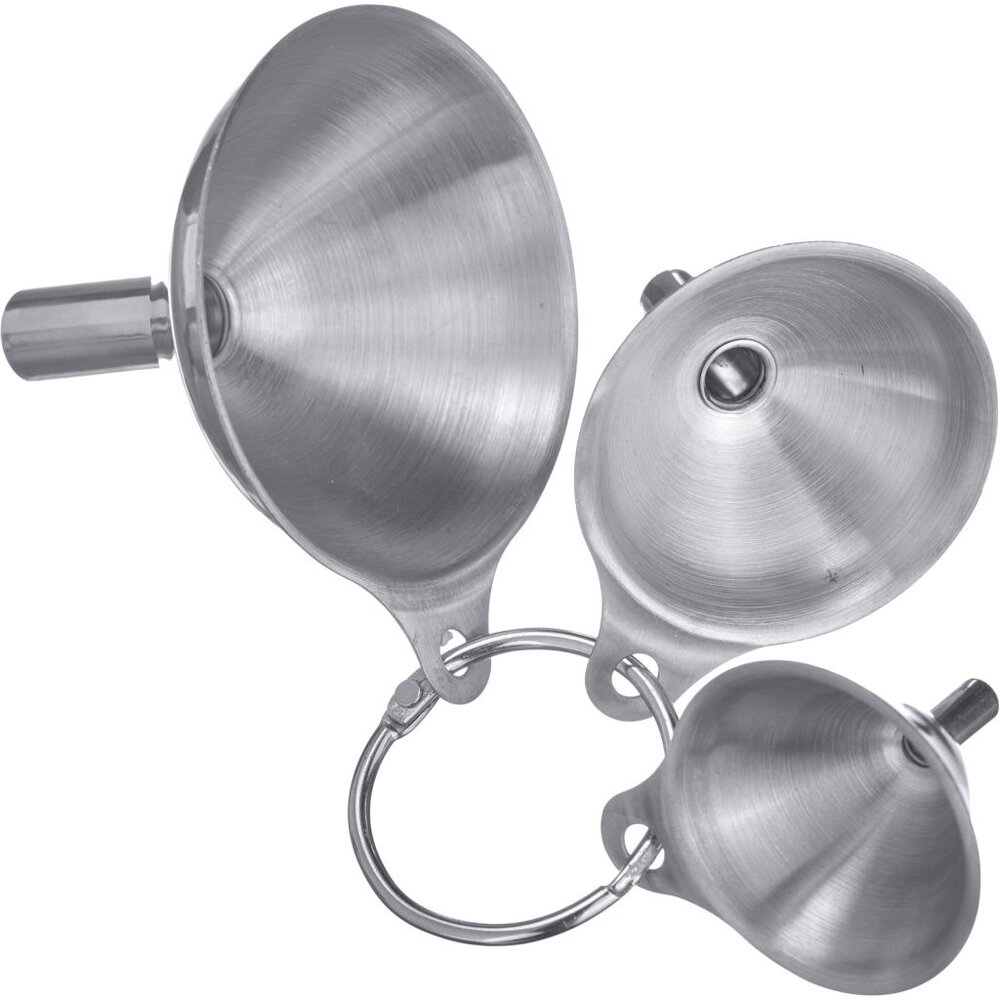 Westmark Mini Trechterset RVS &ndash; 3 stuks