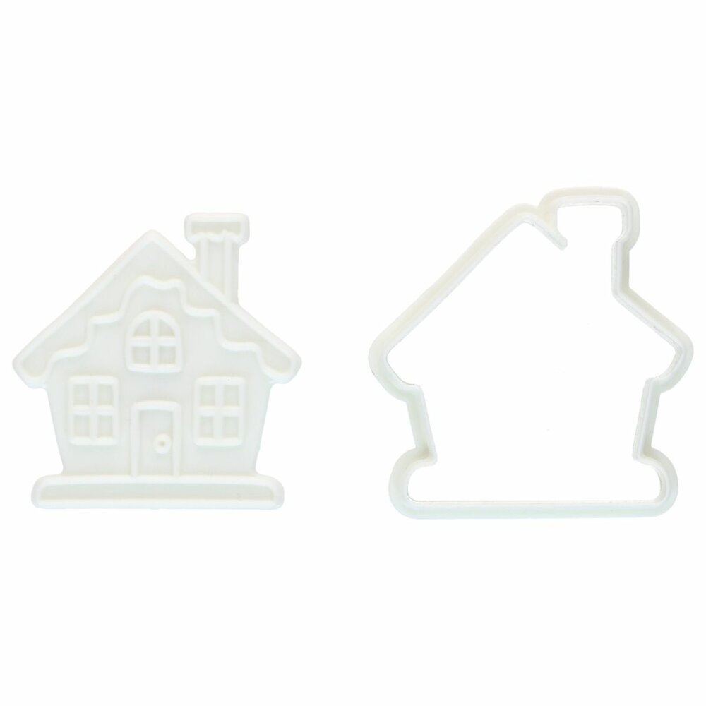 Wilton Lebkuchenhaus Keksausstecher mit Stempel 7,5 cm