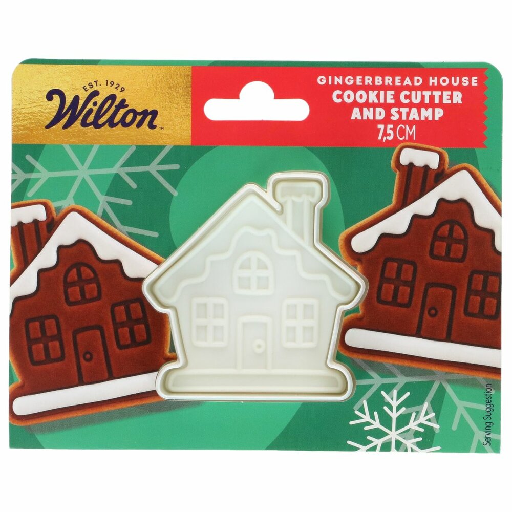 Wilton Lebkuchenhaus Keksausstecher mit Stempel 7,5 cm