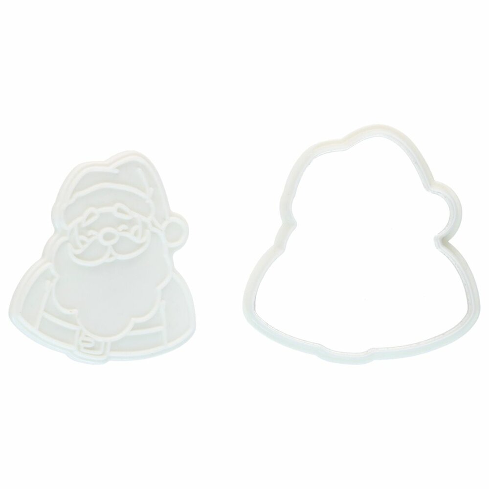 Wilton Koekjesuitsteker met Stempel Kerstman 7,5cm
