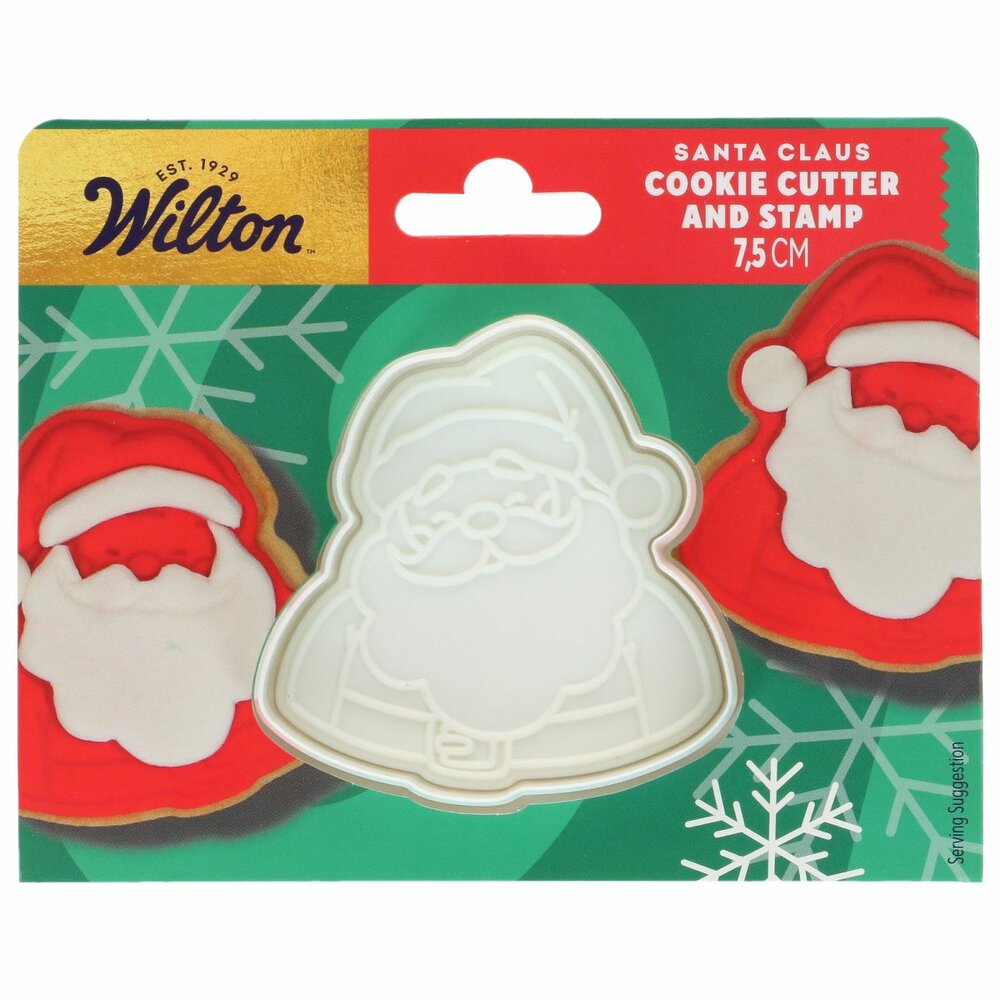 Wilton Koekjesuitsteker met Stempel Kerstman 7,5cm