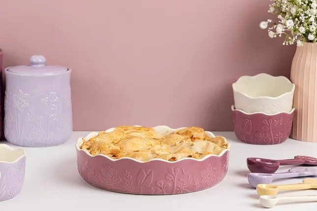 Mason Cash In The Meadow Pink Round Baking Dish &Oslash;23 cm