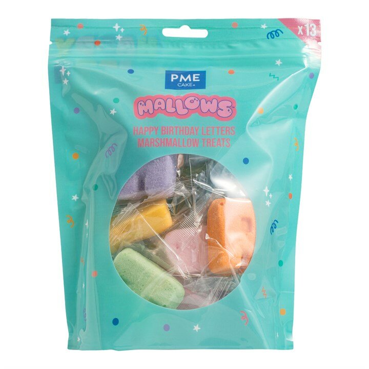 PME Marshmallow Happy Birthday Letters 13 stuks