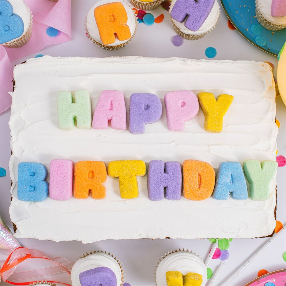PME Marshmallow Happy Birthday Letters 13 stuks