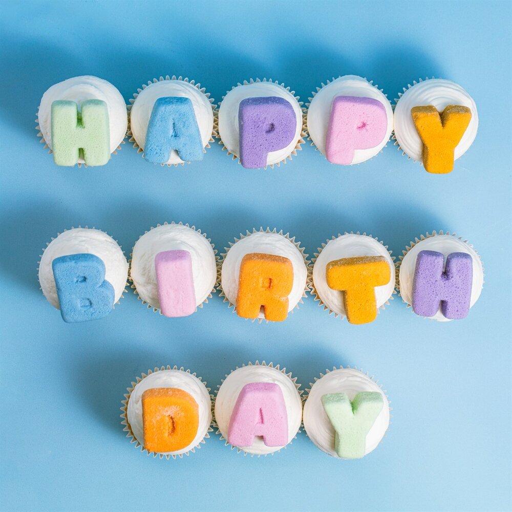 PME Marshmallow Happy Birthday Letters 13 stuks