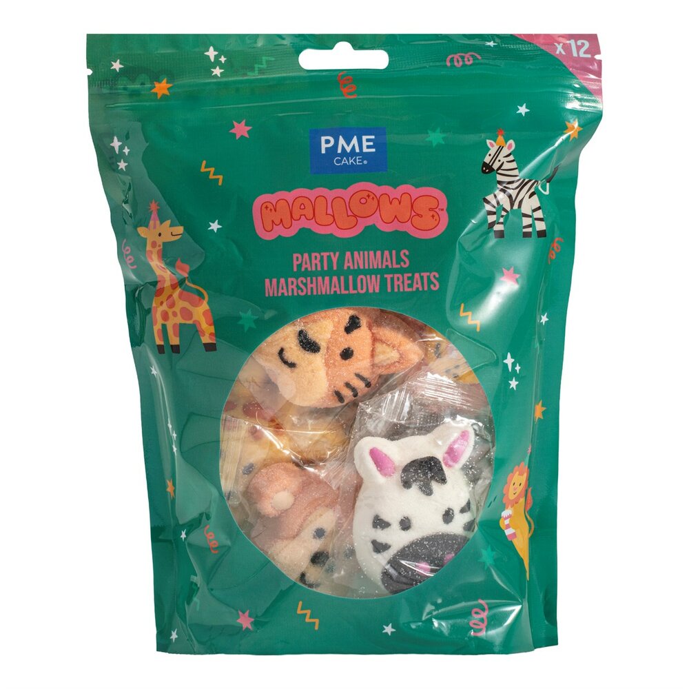 PME Party Animals Marshmallows 12 stuks