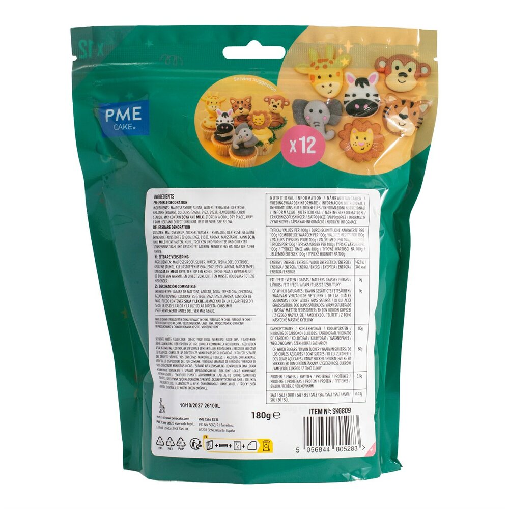 PME Party Animals Marshmallows 12 stuks
