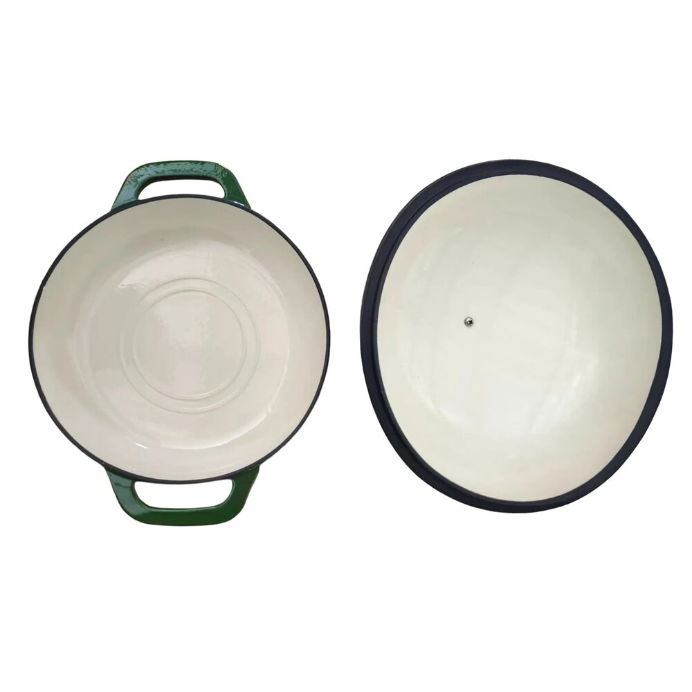 Allesken Verdeluxe Gietijzeren Broodbraadpan Groen 2,3 L