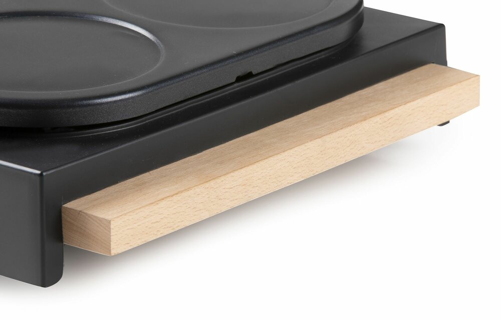 DOMO Pannenkoekenplaat - houten design - 6 P