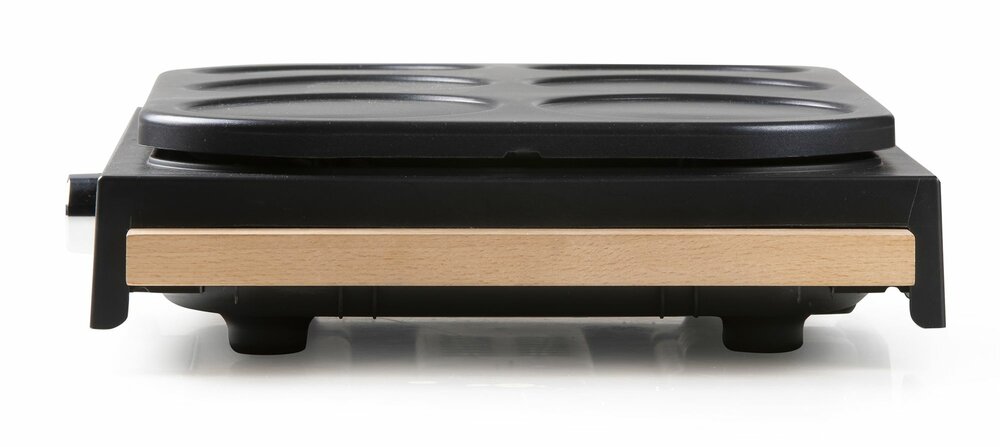 DOMO Pannenkoekenplaat - houten design - 6 P