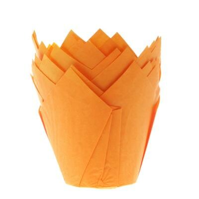 House of Marie Caissettes &agrave; Muffin Tulipe Orange pcs/36