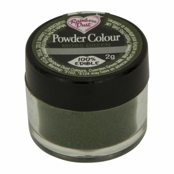 Rainbow Dust Powder Colour Green - Moss Green