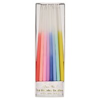 Meri Meri Rainbow Dipped Tapered Candles pk/16