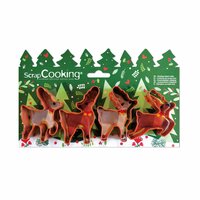 ScrapCooking Koekjes Uitstekers Herten &ndash; Set/4