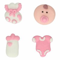 FunCakes Suikerdecoratie Baby Roze Set/12
