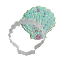 AH Sea Shell Cookie Cutter White 7,5cm