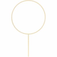 PartyDeco Wooden Cake Topper Hoepel 24.5 cm