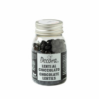 Decora Mini Melkchocolade Pastilles 80g - Zwart T.H.T. 07-11-25