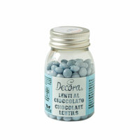 Decora Mini Melkchocolade Pastilles 80g - Turquoise T.H.T. 07-11-25