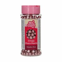 FunCakes Crispy Choco Pearls - Metallic Pink 60g