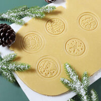 PME Christmas Cookie Embossing Stamp Set &ndash; 7 Piece