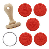 PME Christmas Cookie Embossing Stamp Set &ndash; 7 Piece