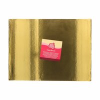 FunCakes Cake Drum Rechthoekig 40,5 x 30,5 cm - Goud - 20mm