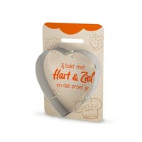 Miko Koekjesvorm Hart met Tekst - Hart en Ziel