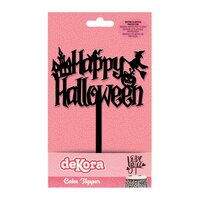 Dekora Cake Topper Happy Halloween Witch 10x11cm
