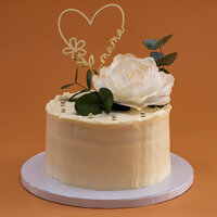 Dekora Cake Topper Gold Mama Heart 16X11cm