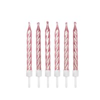 AH Metallic Pink Candles pk/12