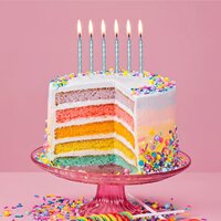 AH Metallic Blue Candles pk/12