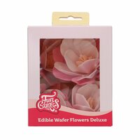 FunCakes Eetbare Papieren Bloemen Deluxe Magnolia Roze Groot pk/6