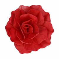 FunCakes Eetbare Papieren Bloemen Deluxe Rose Pastella Rood Groot pk/1