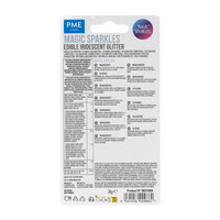 PME Magic Sprinkles, Eetbare Iriserende Glittervlokken &ndash; Wit Kristal (3g)