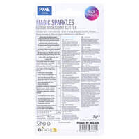 Magic Sprinkles, Eetbare Iriserende Glittervlokken &ndash; Diamantstof (3g)