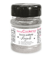 Scrapcooking Eetbare Glitter Suiker Silver 160g