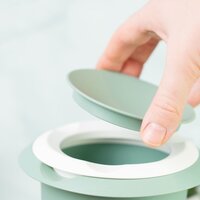 Westmark Mengkom met Tweedelig Deksel &ndash; 1 Liter &ndash; Mintgroen/Wit