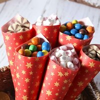 PME 12 Vellen Inpak Bakpapier voor Kerst - Gouden Sterren